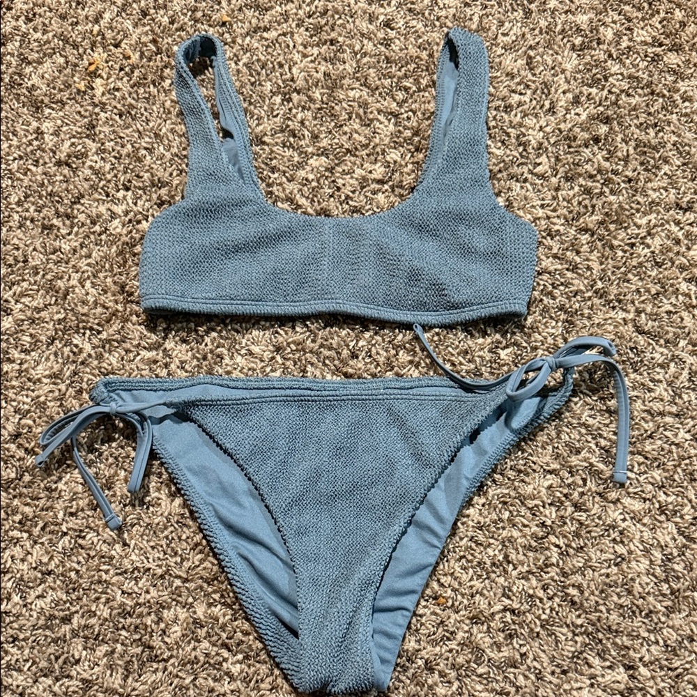 Hollister Slate Textured Bikini